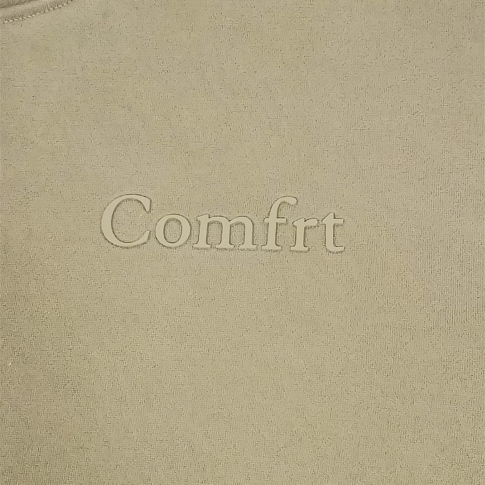 Comfrt Hoodie Mens Medium Olive Green Fleece Pullover Sweatshirt Good Days Ahead - Picture 3 of 13